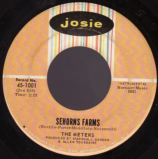 The Meters : Sophisticated Cissy / Sehorns Farms (7", Single)