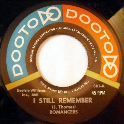 The Romancers (2) : I Still Remember (7", Single, RE)