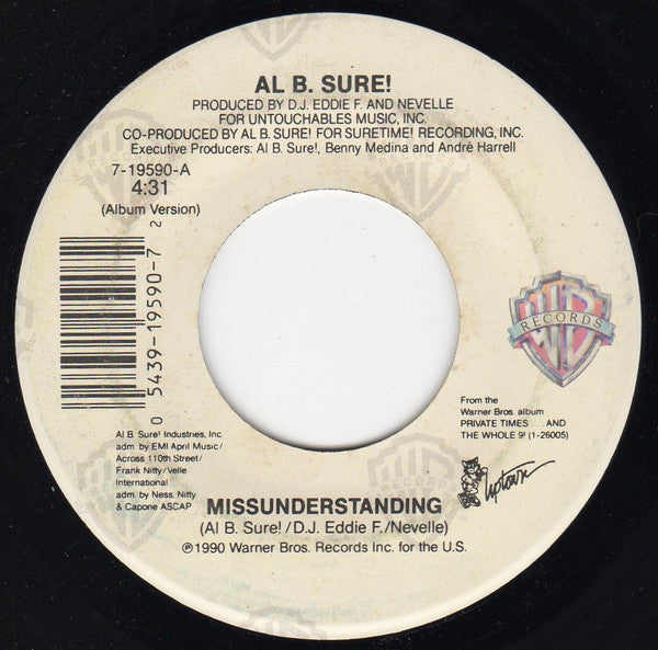 Al B. Sure! : Missunderstanding  (7")
