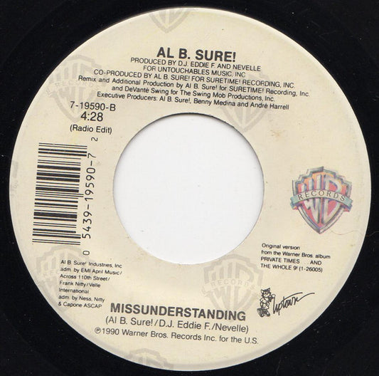 Al B. Sure! : Missunderstanding  (7")