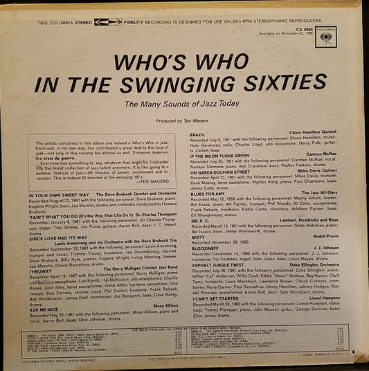 Various : Who's Who In The Swinging Sixties (LP, Comp)