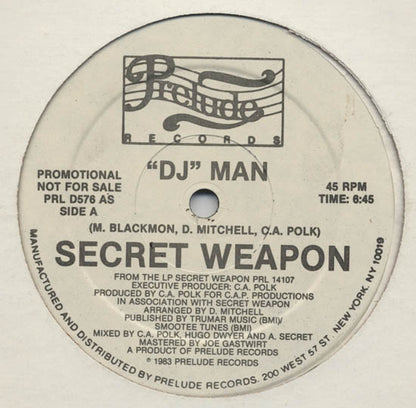 Secret Weapon (2) : "DJ" Man (12", Promo)