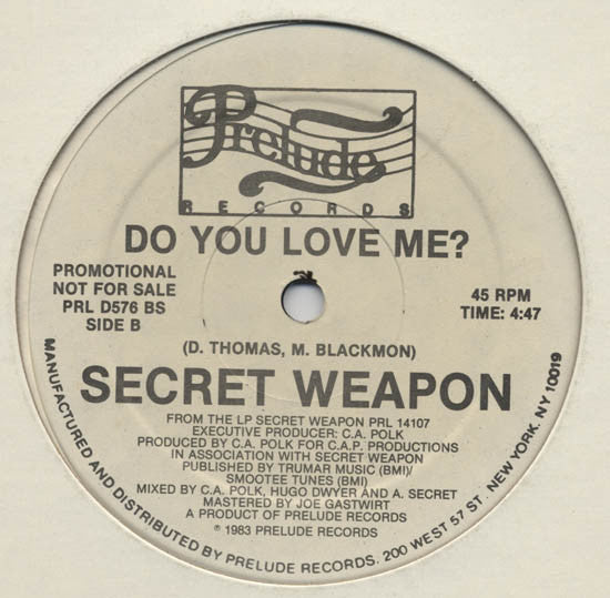 Secret Weapon (2) : "DJ" Man (12", Promo)