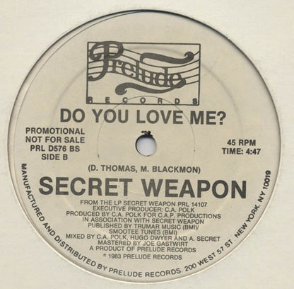 Secret Weapon (2) : "DJ" Man (12", Promo)