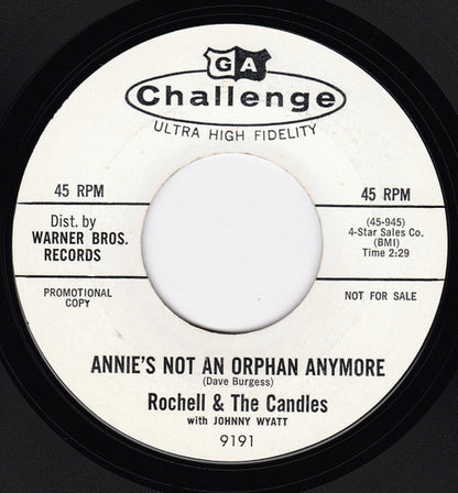 Rochell & The Candles With Johnny Wyatt : Let's Run Away And Get Married (7", Single, Promo, Styrene)