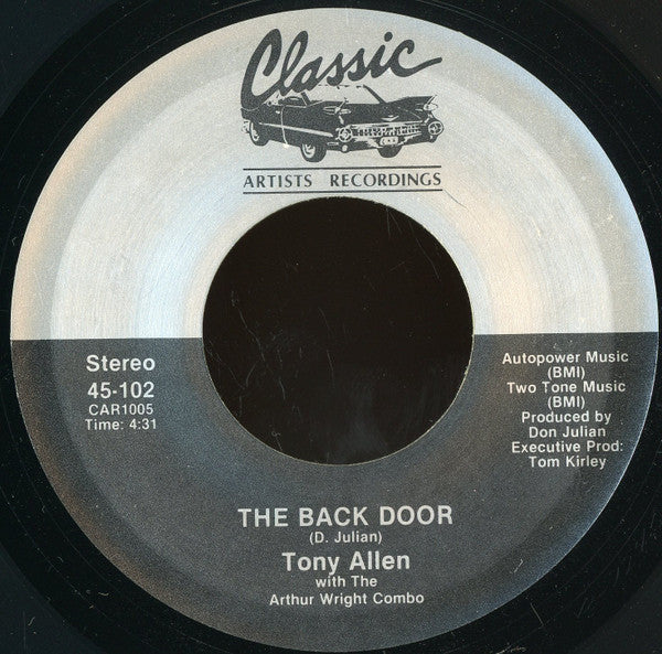 Tony Allen (5) With The Arthur Wright Combo : The Back Door (7", RE)
