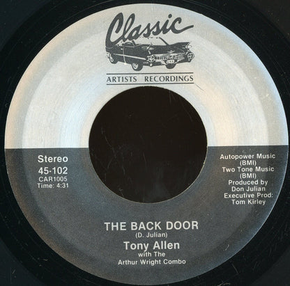 Tony Allen (5) With The Arthur Wright Combo : The Back Door (7", RE)