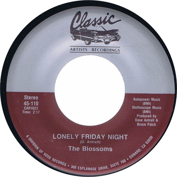 The Blossoms : Lonely Friday Night (7", Single, RE)