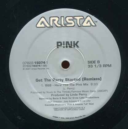 P!NK : Get The Party Started (Remixes) (2x12")