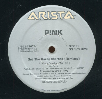 P!NK : Get The Party Started (Remixes) (2x12")