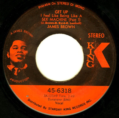 James Brown : Get Up I Feel Like Being Like A Sex Machine (7", Single, Ind)