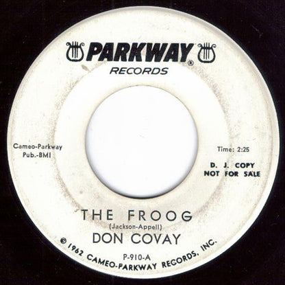 Don Covay : The Froog (7", Promo)