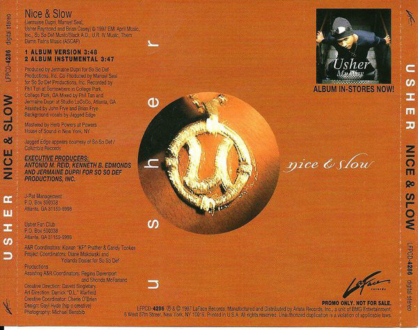 Usher : Nice & Slow (CD, Single, Promo)