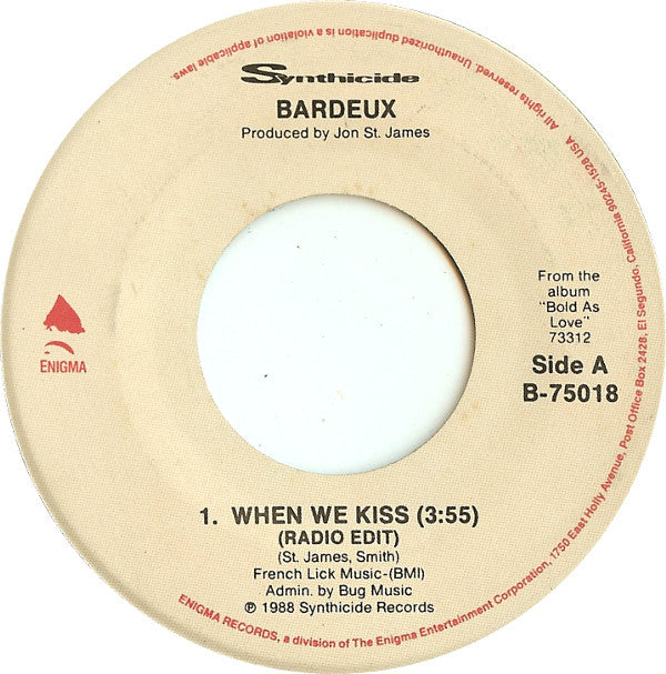 Bardeux : When We Kiss (7", Spe)