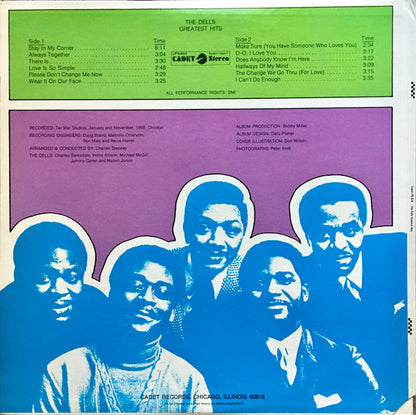The Dells : The Dells Greatest Hits (LP, Comp, RE)