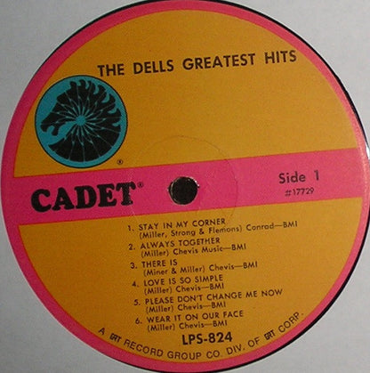 The Dells : The Dells Greatest Hits (LP, Comp, RE)