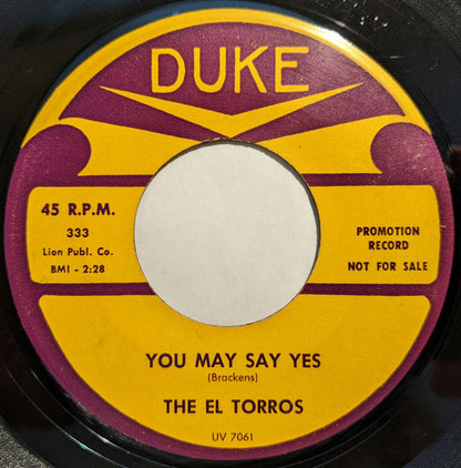 The El Torros : Two Lips  (7", Promo)