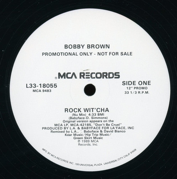 Bobby Brown : Rock Wit' Cha (12", Promo)