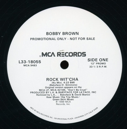 Bobby Brown : Rock Wit' Cha (12", Promo)