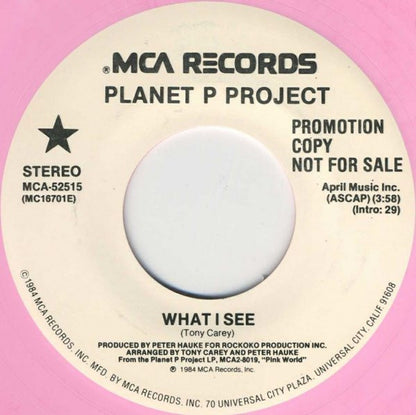 Planet P Project : What I See (7", Promo, Pin)