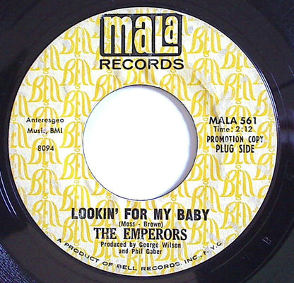 The Emperors (4) : Lookin' For My Baby (7", Promo, Styrene)