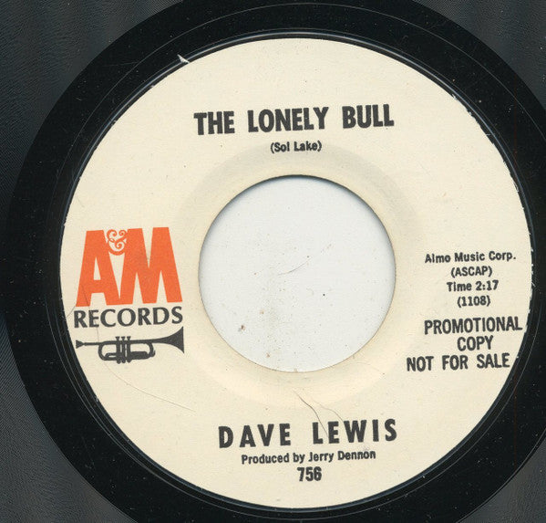 Dave Lewis (4) : Honky-Tonk—Part 1 / The Lonely Bull (7", Promo, Styrene)