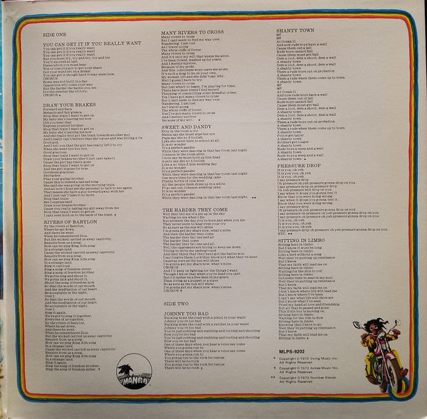 Various : The Harder They Come (Original Soundtrack Recording) (LP, Comp, Mono, RE, Kee)
