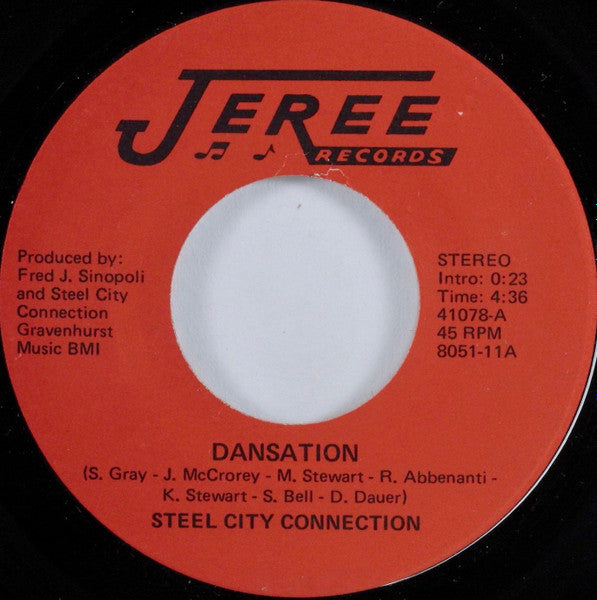 Steel City Connection : Dansation / Steel City Disco (7")