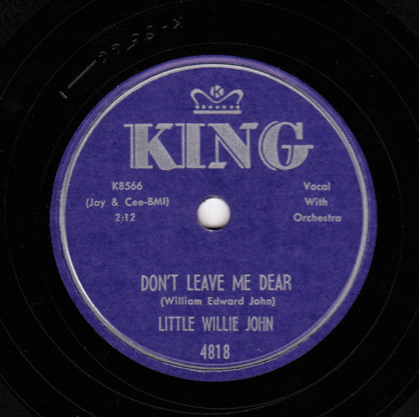 Little Willie John : All Around The World / Don't Leave Me Dear (10")