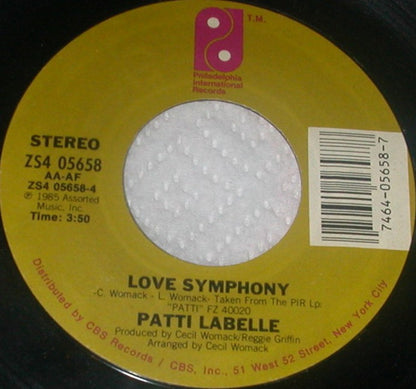Patti LaBelle : Shy (7", Styrene)