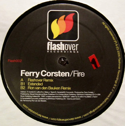 Ferry Corsten : Fire (12")