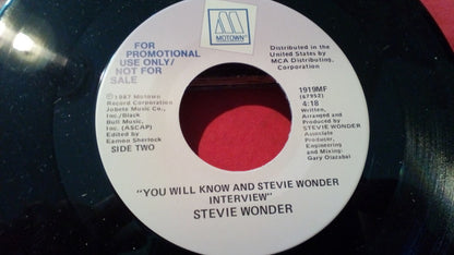 Stevie Wonder : You Will Know (7", Promo)
