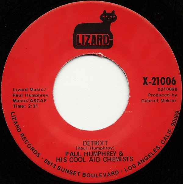 Paul Humphrey & His Cool Aid Chemists : Cool Aid / Detroit (7", Single)