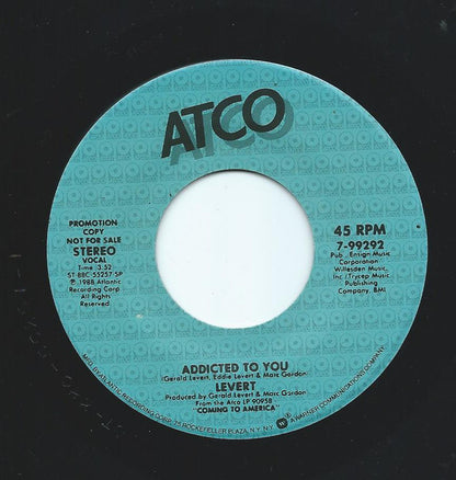 Levert : Addicted To You (7", Promo)