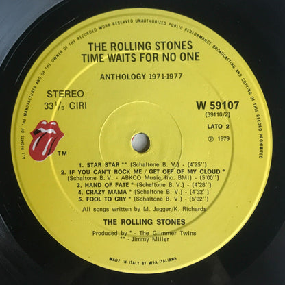 The Rolling Stones : Time Waits For No One - Anthology 1971-1977 (LP, Comp)