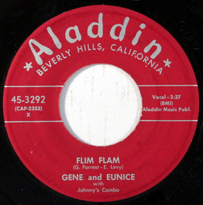 Gene And Eunice With Johnny's Combo : Flim Flam / Can We Forget It (7", Single)