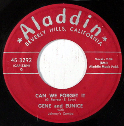 Gene And Eunice With Johnny's Combo : Flim Flam / Can We Forget It (7", Single)