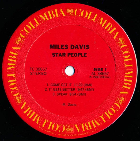 Miles Davis : Star People (LP, Album, Pit)