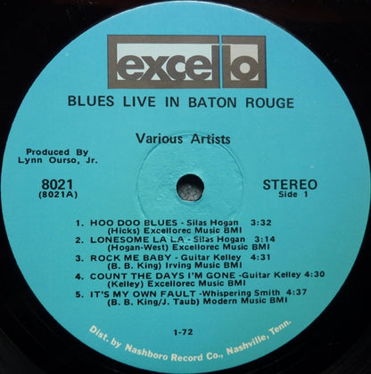 Various : Blues Live In Baton Rouge At The Speak-Easy (LP, Comp)
