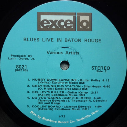 Various : Blues Live In Baton Rouge At The Speak-Easy (LP, Comp)