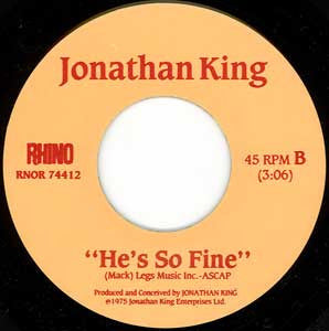 Jonathan King : Wild World (7")