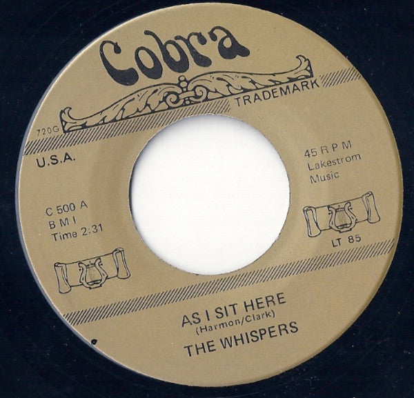 The Whispers / The Ribbons : As I Sit Here / My Baby Said (7", Single, Unofficial)