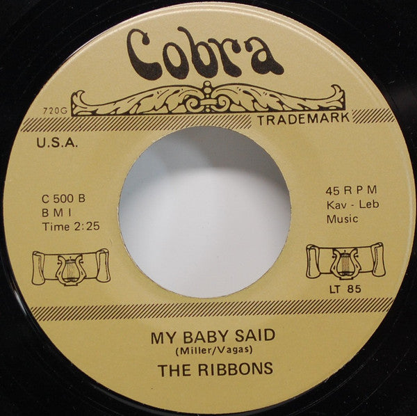 The Whispers / The Ribbons : As I Sit Here / My Baby Said (7", Single, Unofficial)