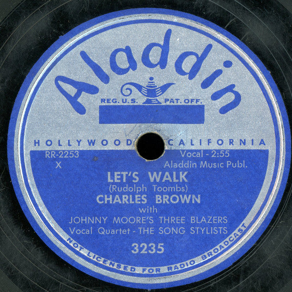 Charles Brown With Johnny Moore's Three Blazers : Blazer's Boogie / Let's Walk (10")