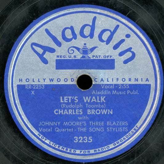 Charles Brown With Johnny Moore's Three Blazers : Blazer's Boogie / Let's Walk (10")