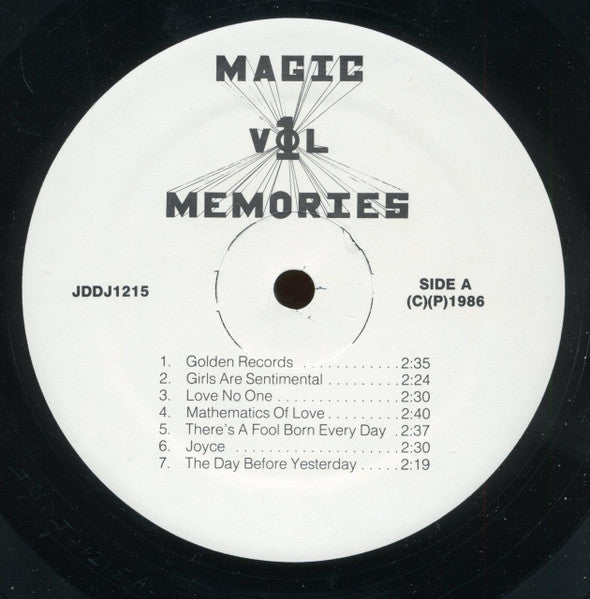 Various : Magic Memories Vol 1 (LP, Album, Comp)