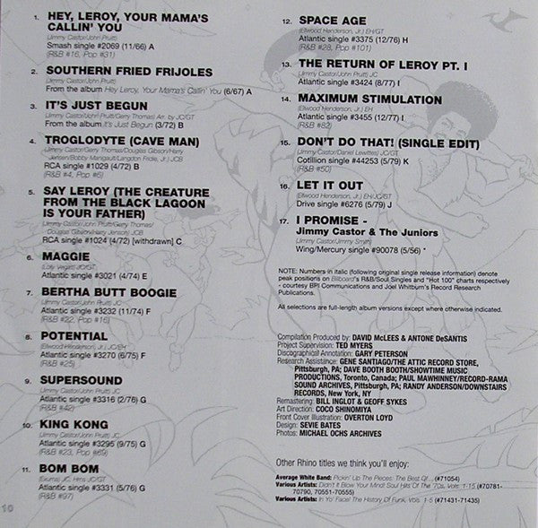 The Jimmy Castor Bunch : The Everything Man - The Best Of The Jimmy Castor Bunch (CD, Comp, RM)