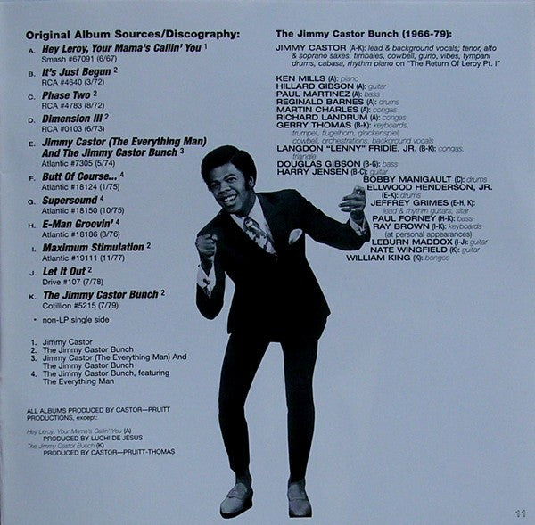 The Jimmy Castor Bunch : The Everything Man - The Best Of The Jimmy Castor Bunch (CD, Comp, RM)