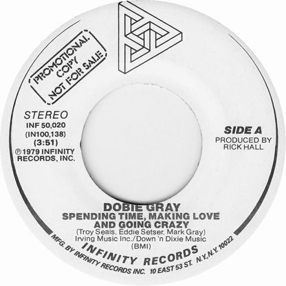 Dobie Gray : Spending Time, Making Love And Going Crazy (7", Promo)
