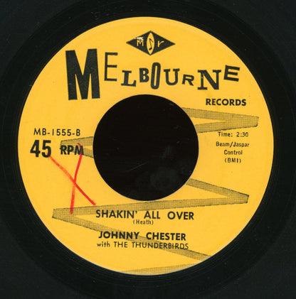 Johnny Chester With The Thunderbirds (9) : Shakin' All Over (7", Single)